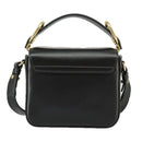 Chloe Mini Hand Bag Leather 2way Black Gold Auth am7172V-2