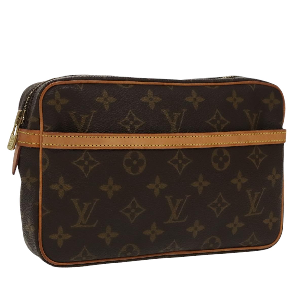 LOUIS VUITTON Monogram Compiegne 23 Clutch Bag M51847 LV Auth am7184