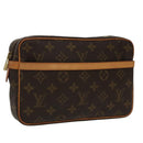 LOUIS VUITTON Monogram Compiegne 23 Clutch Bag M51847 LV Auth am7184-1
