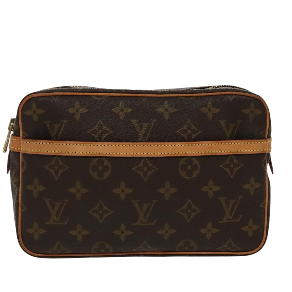 LOUIS VUITTON Monogram Compiegne 23 Clutch Bag M51847 LV Auth am7184