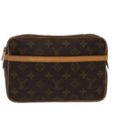 LOUIS VUITTON Monogram Compiegne 23 Clutch Bag M51847 LV Auth am7184-13