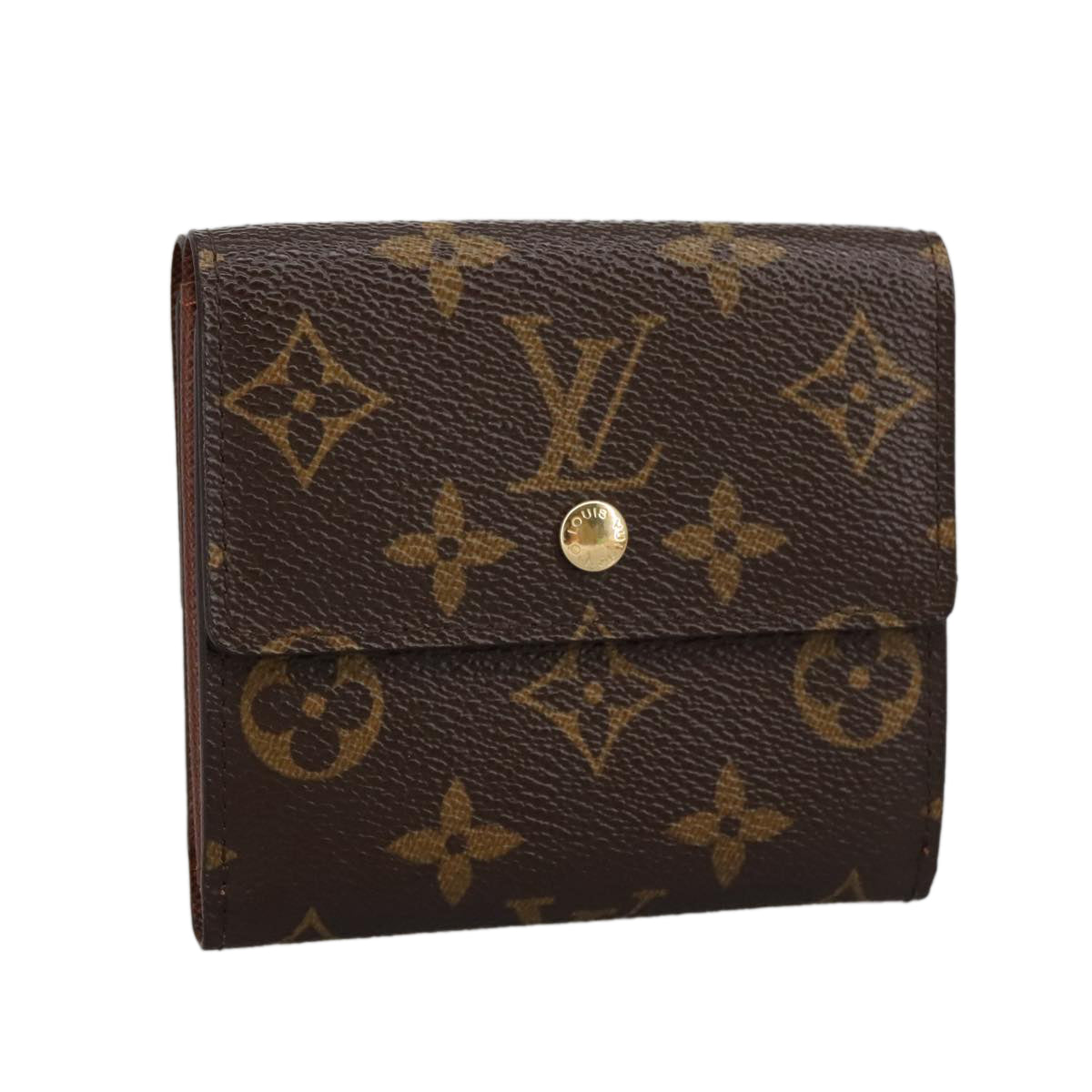 LOUIS VUITTON Monogram Portefeuille Elise Trifold Wallet M61654 LV Auth am7185