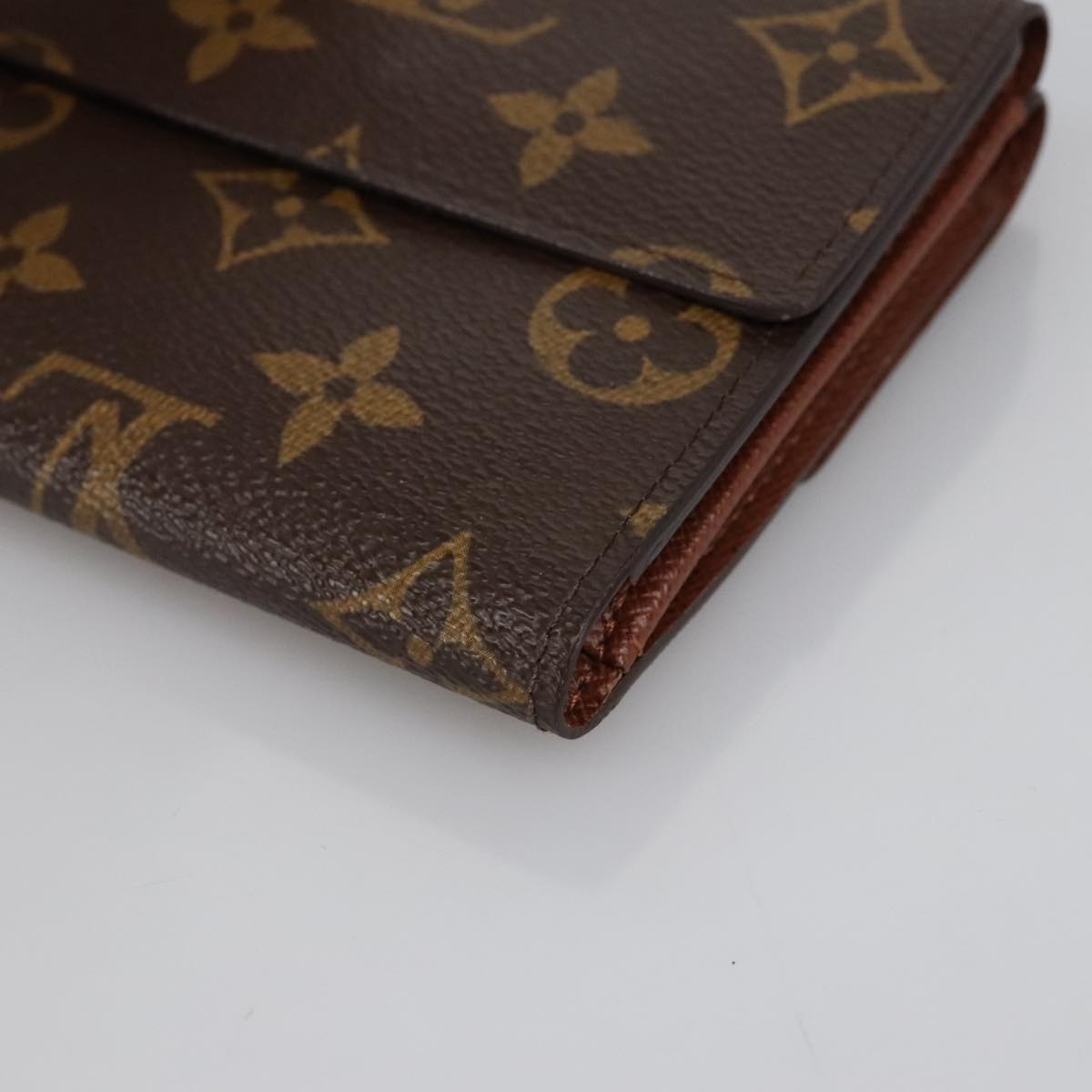 LOUIS VUITTON Monogram Portefeuille Elise Trifold Wallet M61654 LV Auth am7185