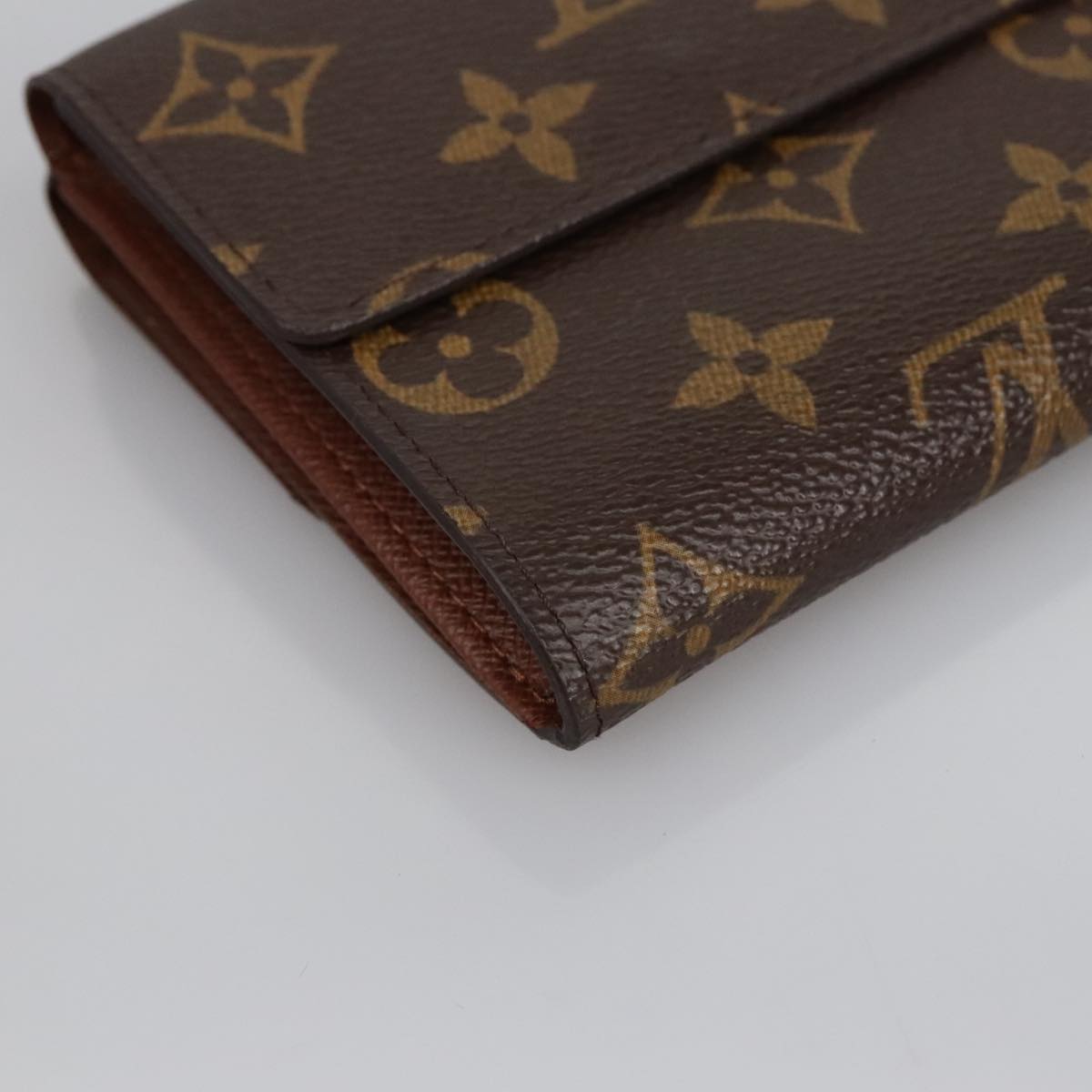 LOUIS VUITTON Monogram Portefeuille Elise Trifold Wallet M61654 LV Auth am7185