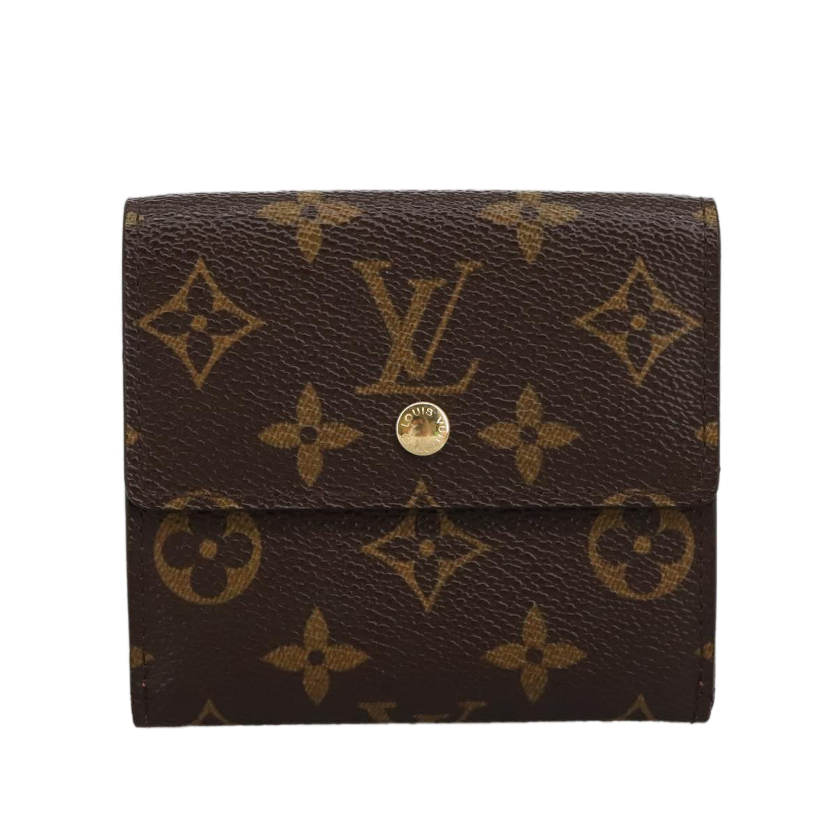 LOUIS VUITTON Monogram Portefeuille Elise Trifold Wallet M61654 LV Auth am7185