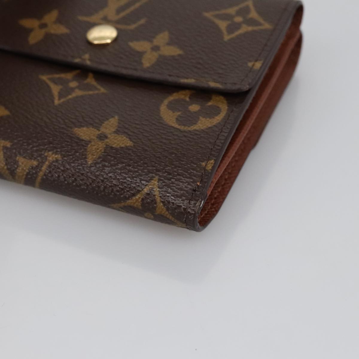 LOUIS VUITTON Monogram Portefeuille Elise Trifold Wallet M61654 LV Auth am7185