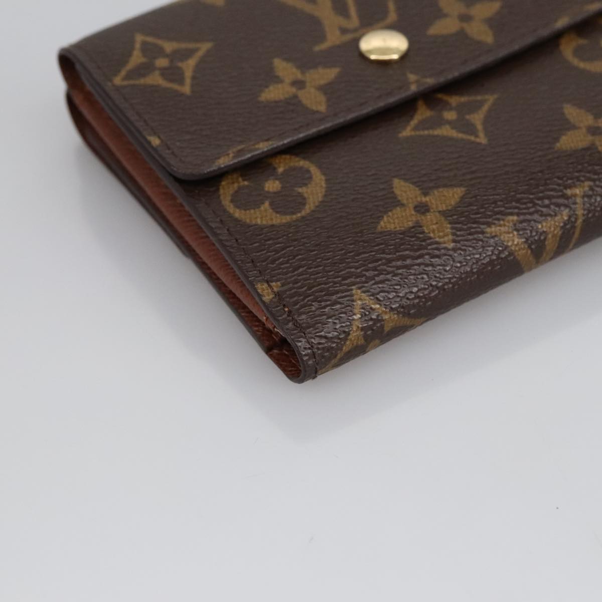 LOUIS VUITTON Monogram Portefeuille Elise Trifold Wallet M61654 LV Auth am7185