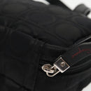 Salvatore Ferragamo Hand Bag Nylon Silver Black Auth am7194-16
