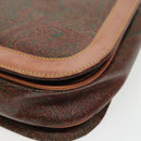 ETRO Paisley Hand Bag PVC Leather Brown Auth am7198-10