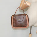 ETRO Paisley Hand Bag PVC Leather Brown Auth am7198-24
