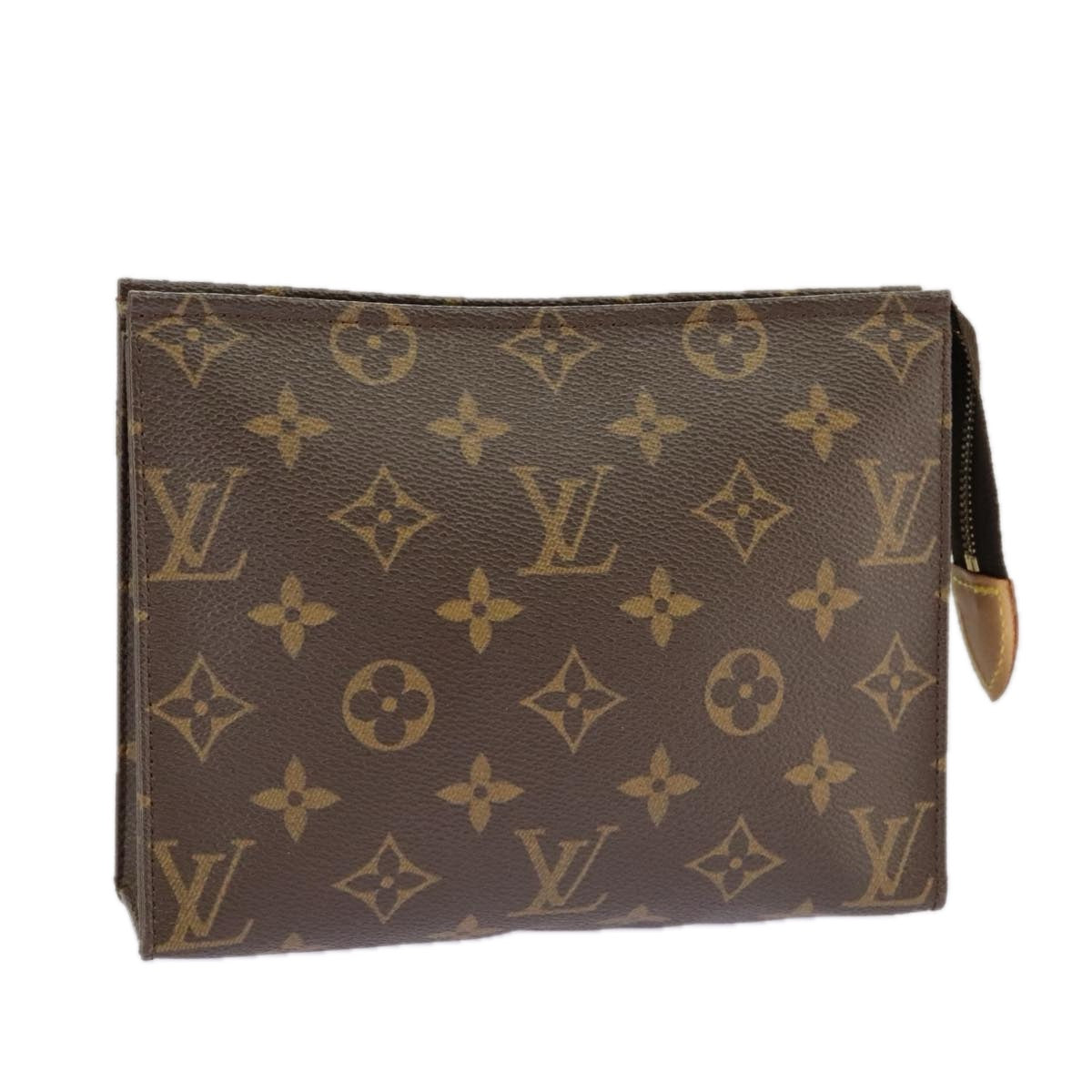 LOUIS VUITTON Monogram Poche Toilette 19 Pouch M47544 LV Auth am7205