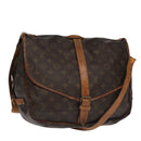 LOUIS VUITTON Monogram Saumur 35 Shoulder Bag M42254 LV Auth am7208-1