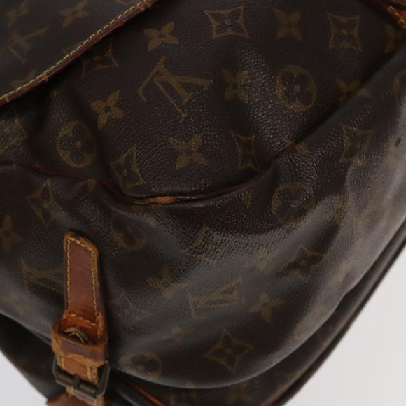 LOUIS VUITTON Monogram Saumur 35 Shoulder Bag M42254 LV Auth am7208