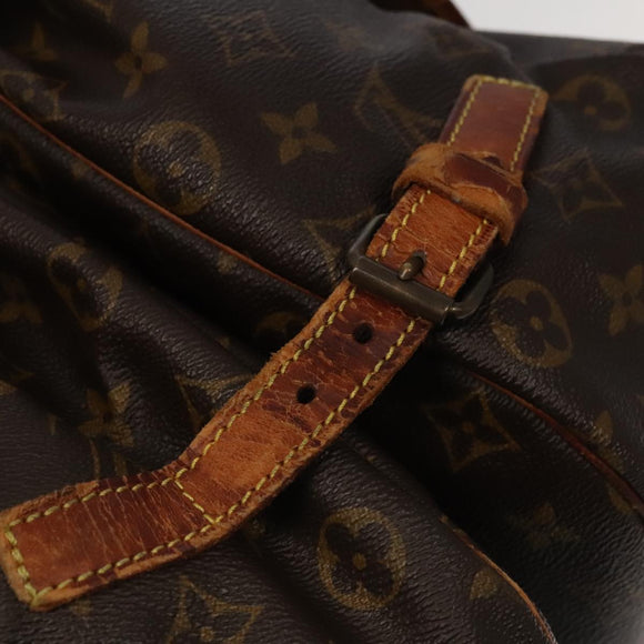 LOUIS VUITTON Monogram Saumur 35 Shoulder Bag M42254 LV Auth am7208