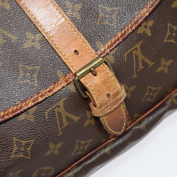 LOUIS VUITTON Monogram Saumur 35 Shoulder Bag M42254 LV Auth am7208