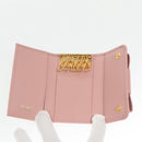 PRADA Key Case Safiano leather Pink Auth am7245-8