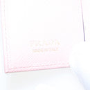 PRADA Key Case Safiano leather Pink Auth am7245-18