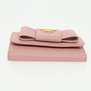 PRADA Key Case Safiano leather Pink Auth am7245-6