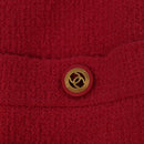 CHANEL Jacket & Skirt Setup Jacket Wool Pink Gold CC Auth am7246V-22