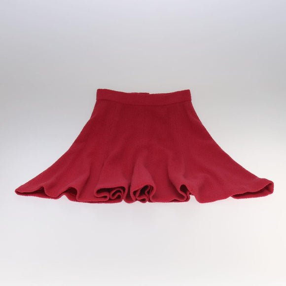 CHANEL Jacket & Skirt Setup Jacket Wool Pink Gold CC Auth am7246V