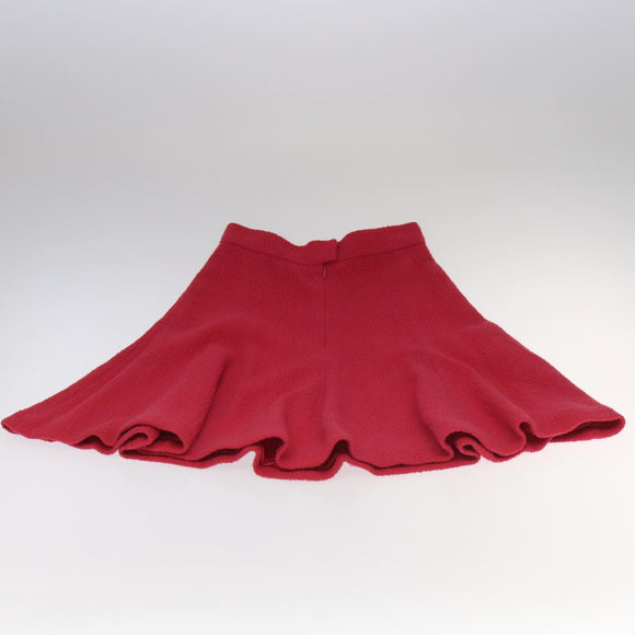 CHANEL Jacket & Skirt Setup Jacket Wool Pink Gold CC Auth am7246V