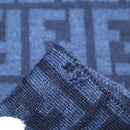 FENDI Zucca Canvas Scarf Wool Beige Auth am7263-3