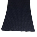 FENDI Zucca Canvas Scarf Wool Beige Auth am7263-4