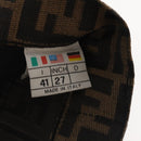 FENDI Zucca Canvas Pants XO Black Brown Auth am7264V-9