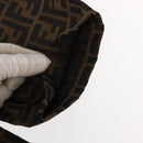 FENDI Zucca Canvas Pants XO Black Brown Auth am7264V-5