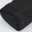 PRADA Pouch Nylon Black Silver Auth am7271-16