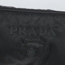 PRADA Pouch Nylon Black Silver Auth am7271-9