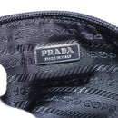 PRADA Pouch Nylon Black Silver Auth am7271-10