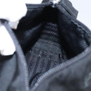 PRADA Pouch Nylon Black Silver Auth am7271-17