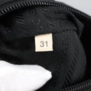 PRADA Pouch Nylon Black Silver Auth am7271-12
