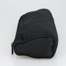 PRADA Pouch Nylon Black Silver Auth am7271-4