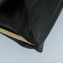 Salvatore Ferragamo Shoulder Bag Leather Black Gold Auth am7272-11