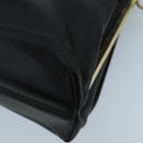 Salvatore Ferragamo Shoulder Bag Leather Black Gold Auth am7272-12