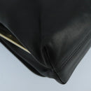 Salvatore Ferragamo Shoulder Bag Leather Black Gold Auth am7272-13