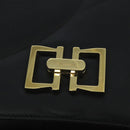 Salvatore Ferragamo Shoulder Bag Leather Black Gold Auth am7272-14