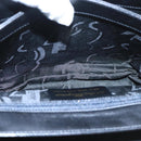 Salvatore Ferragamo Shoulder Bag Leather Black Gold Auth am7272-16