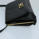 Salvatore Ferragamo Shoulder Bag Leather Black Gold Auth am7272-4