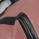 Chloe Alison Tote Bag Leather Pink Black Gold Auth am7274-16