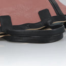 Chloe Alison Tote Bag Leather Pink Black Gold Auth am7274-7