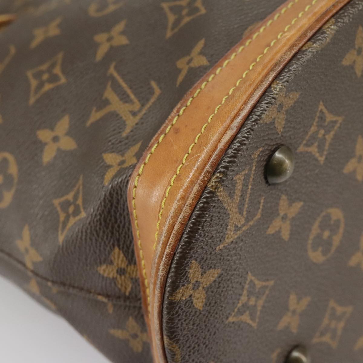 LOUIS VUITTON Monogram Bucket PM Shoulder Bag M42238 LV Auth am7284