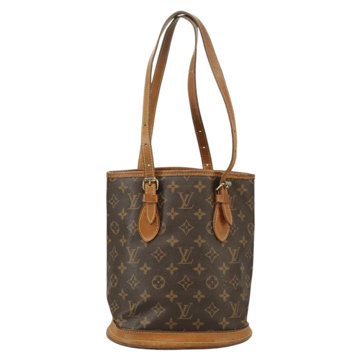 LOUIS VUITTON Monogram Bucket PM Shoulder Bag M42238 LV Auth am7284 - 0