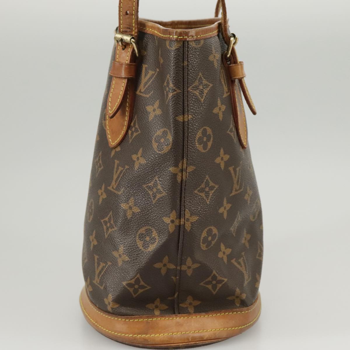 LOUIS VUITTON Monogram Bucket PM Shoulder Bag M42238 LV Auth am7284