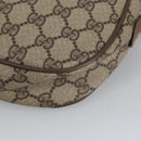 GUCCI GG Supreme Web Sherry Line Clutch Bag PVC Beige Gold 89 01 034 Auth am7287-16