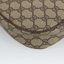 GUCCI GG Supreme Web Sherry Line Clutch Bag PVC Beige Gold 89 01 034 Auth am7287-17