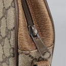 GUCCI GG Supreme Web Sherry Line Clutch Bag PVC Beige Gold 89 01 034 Auth am7287-9