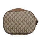 GUCCI GG Supreme Web Sherry Line Clutch Bag PVC Beige Gold 89 01 034 Auth am7287-2